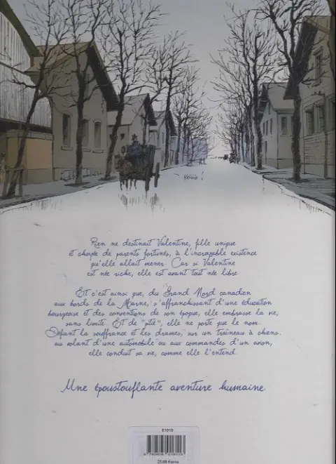 Verso de l'album Valentine Pitié