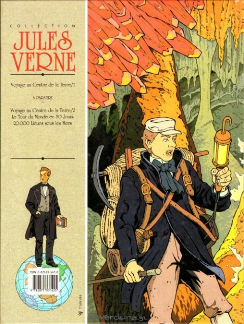 Verso de l'album Jules Verne - Voyage au centre de la Terre Tome 1