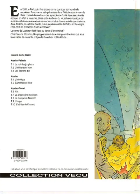 Verso de l'album Les Aigles décapitées Tome 1 La nuit des jongleurs