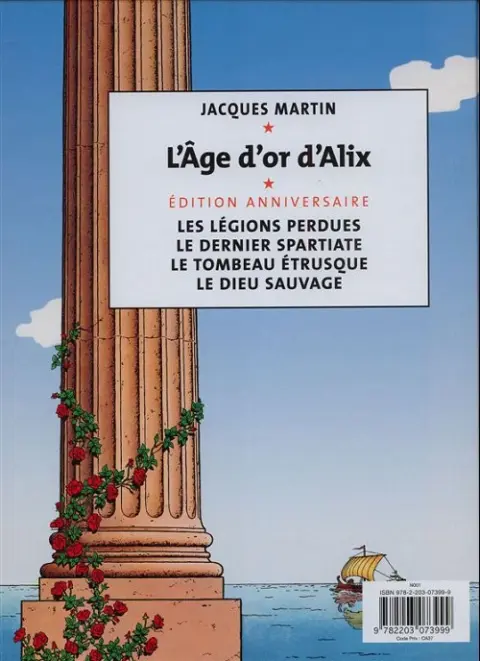 Verso de l'album Alix Tome 8 Le tombeau étrusque
