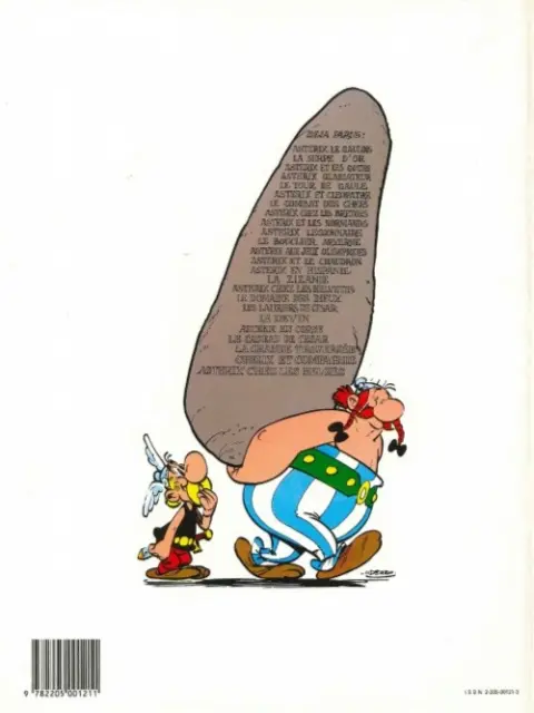 Verso de l'album Astérix Tome 3 Astérix et les Goths