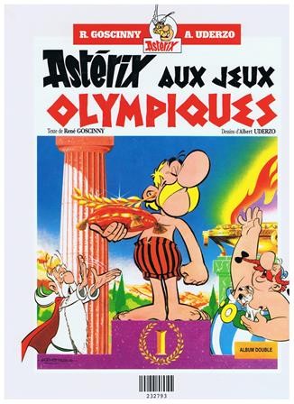 Verso de l'album Astérix Tomes 11 et 12 Le bouclier Arverne / Astérix aux Jeux Olympiques