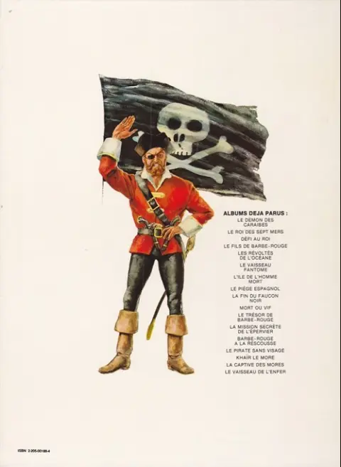 Verso de l'album Barbe-Rouge Tome 6 Le vaisseau fantôme