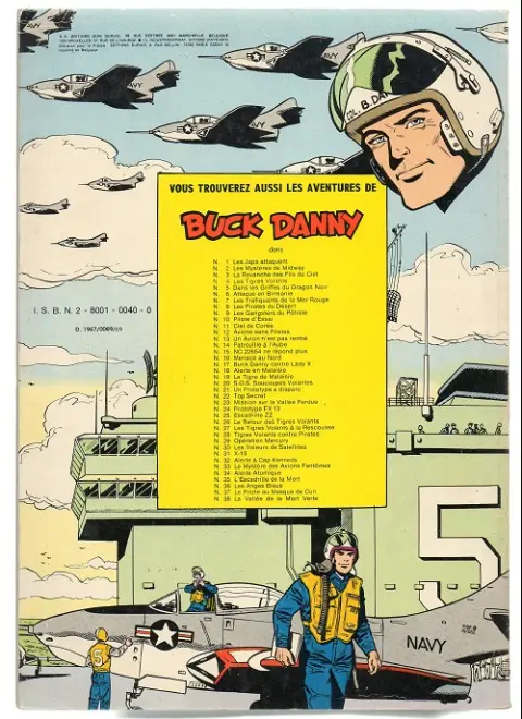 Verso de l'album Buck Danny Tome 3 La revanche des fils du ciel