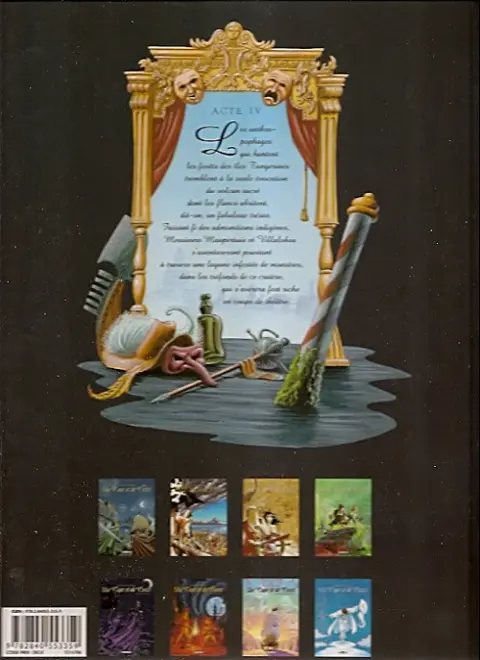 Verso de l'album De Cape et de Crocs Tome 4 Le mystère de l'île étrange