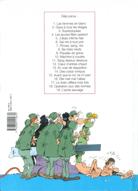 Verso de l'album Les Femmes en Blanc Tome 4 Les jeunes filles opèrent