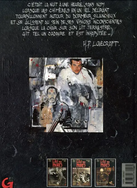 Verso de l'album L'Île des morts Tome 1 In cauda venenum