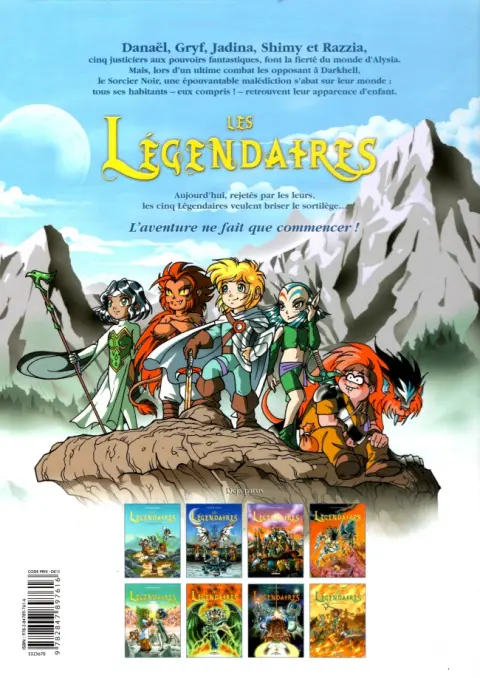 Verso de l'album Les Légendaires Tome 3 Frères Ennemis