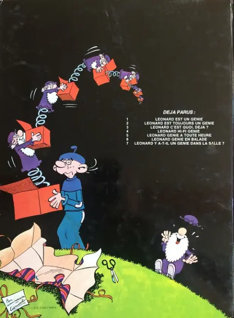 Verso de l'album Léonard Tome 5 Génie à toute heure