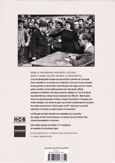 Verso de l'album Magnum Photos Tome 2 Cartier-Bresson, Allemagne 1945