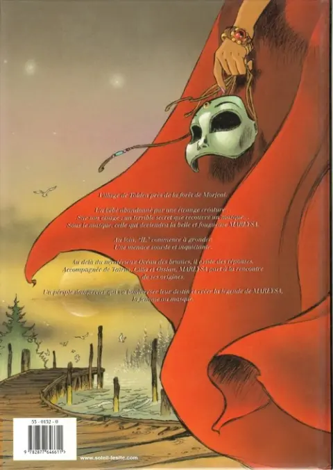 Verso de l'album Marlysa Tome 1 Le masque