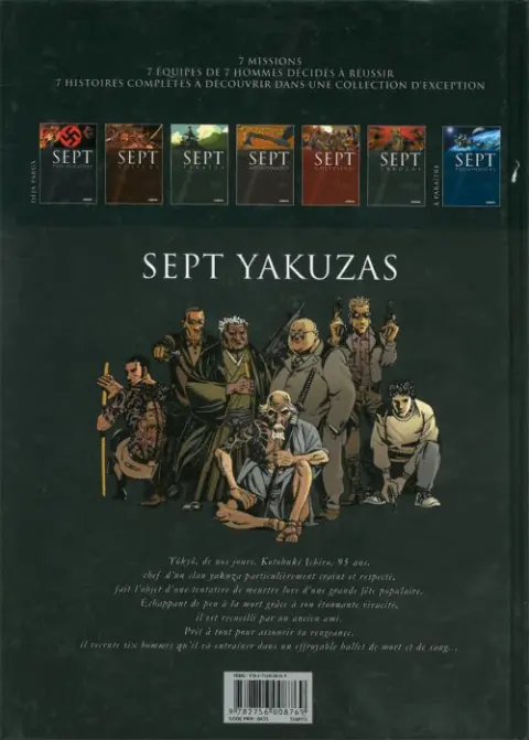 Verso de l'album Sept Cycle 1 Tome 6 Sept yakuzas