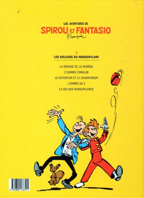 Verso de l'album Spirou et Fantasio Tome 5 Les voleurs du Marsupilami