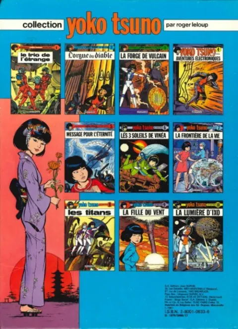 Verso de l'album Yoko Tsuno Tome 9 La fille du vent