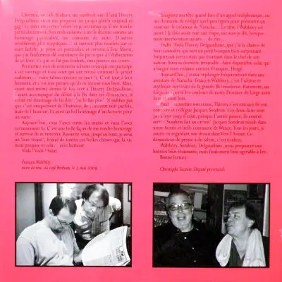 Verso de l'album François Walthéry est mort... de rire !