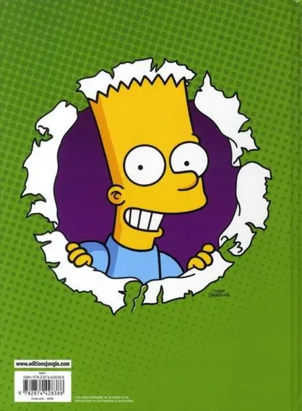 Verso de l'album Bart Simpson Tome 1 Prince de la farce
