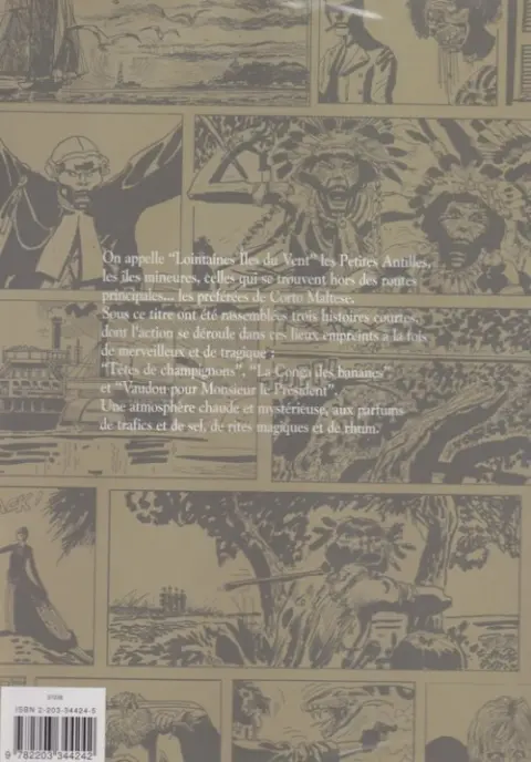 Verso de l'album Corto Maltese Tome 11 Lointaines îles du vent