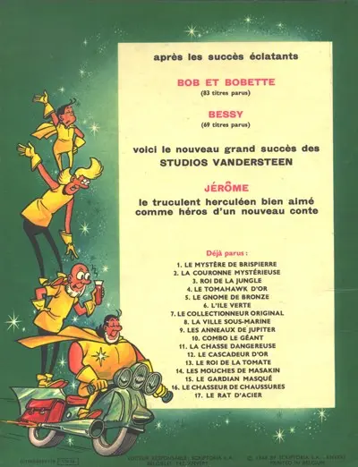 Verso de l'album Jérôme Tome 16 Le chasseur de chaussures