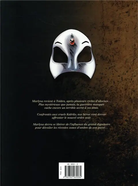 Verso de l'album Marlysa Le cycle du secret