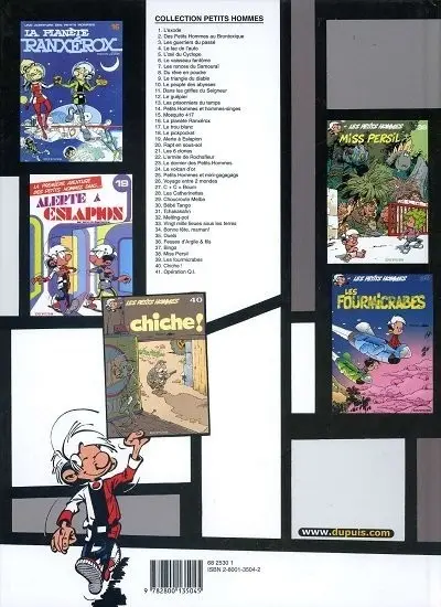 Verso de l'album Les Petits hommes Tome 41 Opération Q.I.