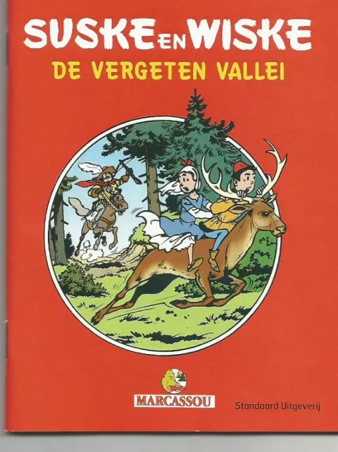Verso de l'album Bob et Bobette La Vallée oubliée