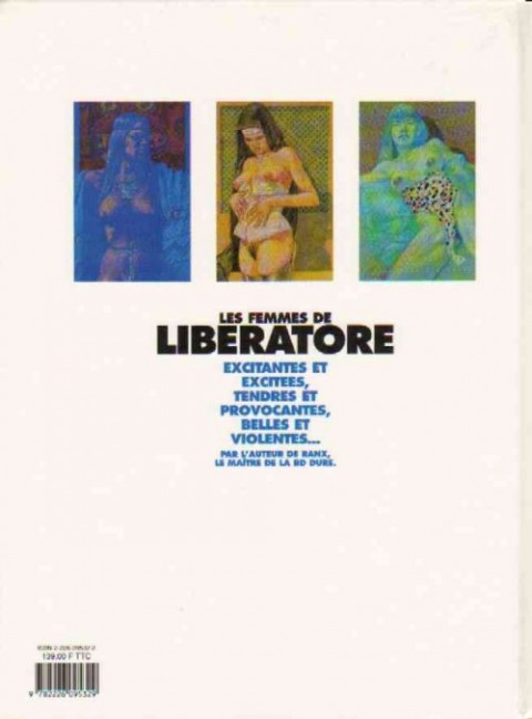 Verso de l'album Les Femmes de Liberatore