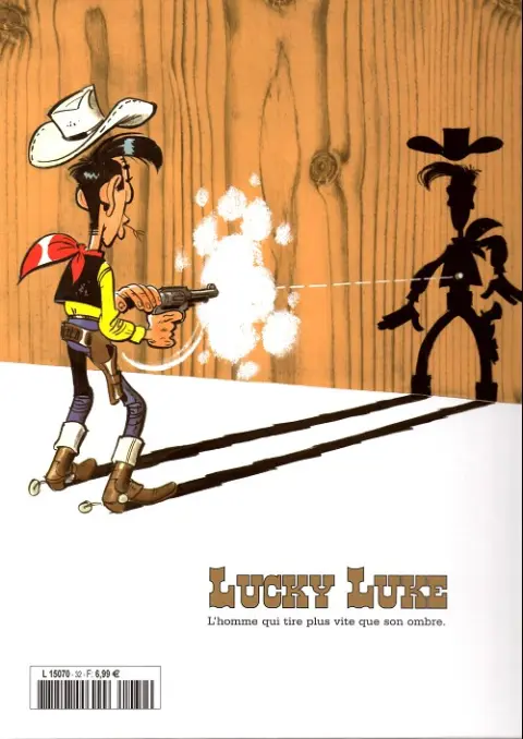 Verso de l'album Lucky Luke La collection Tome 32 Sous le ciel de l'Ouest