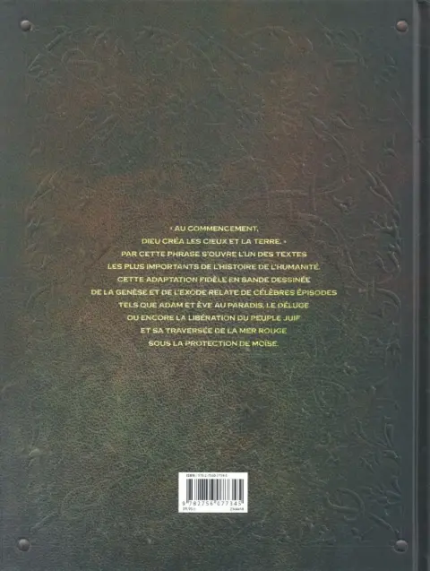 Verso de l'album La Bible - L'Ancien Testament La genèse - L'exode - Intégrale