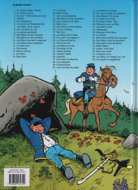 Verso de l'album Les Tuniques Bleues Tome 59 Les quatre évangélistes