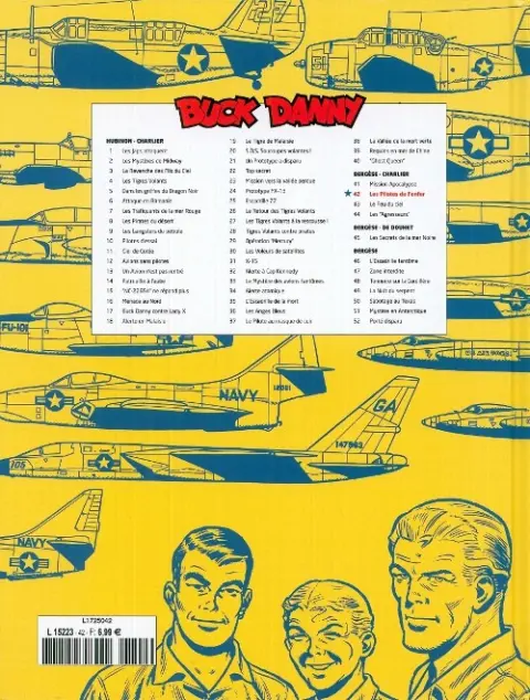 Verso de l'album Buck Danny Tome 42 Les pilotes de l'enfer