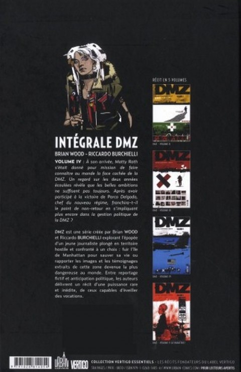Verso de l'album DMZ Volume 4