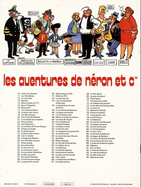 Verso de l'album Les Aventures de Néron et Co Tome 95 Séla la sorcière