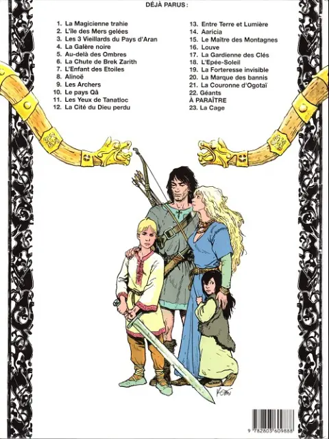 Verso de l'album Thorgal Tome 18 L'Épée-Soleil
