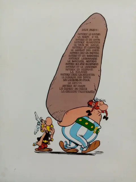 Verso de l'album Astérix Tome 6 Astérix et Cléopâtre