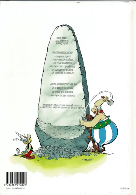 Verso de l'album Astérix Tome 28 Astérix chez Rahàzade