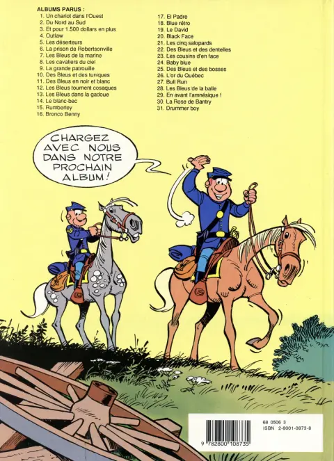 Verso de l'album Les Tuniques Bleues Tome 16 Bronco Benny
