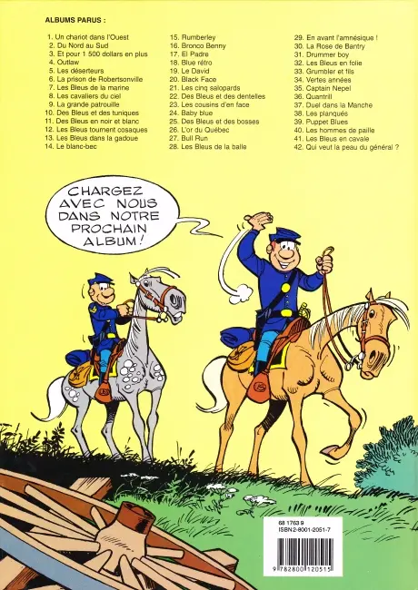 Verso de l'album Les Tuniques Bleues Tome 35 Captain Nepel