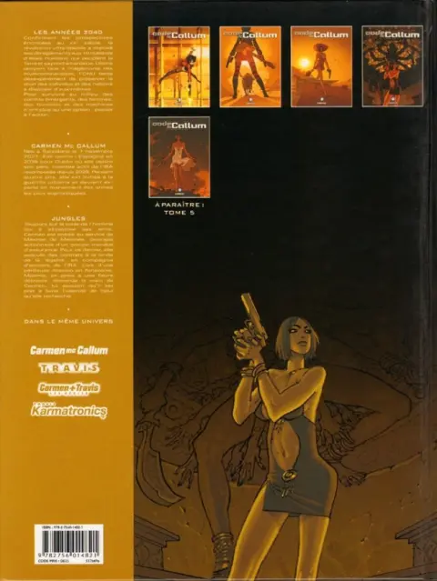Verso de l'album Carmen Mc Callum - Code Mc Callum Tome 4 Jungles