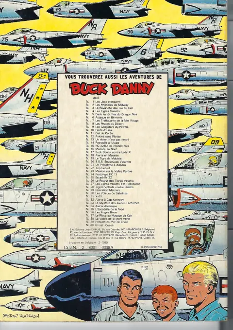 Verso de l'album Buck Danny Tome 1 Les japs attaquent