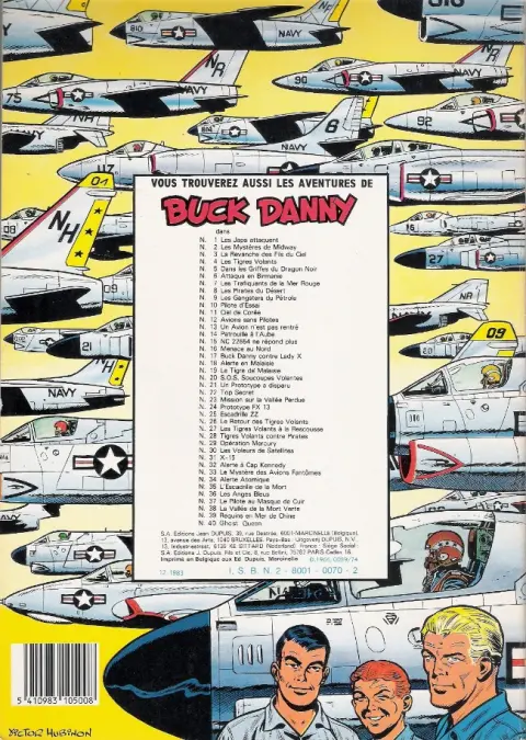 Verso de l'album Buck Danny Tome 33 Le mystère des avions fantômes