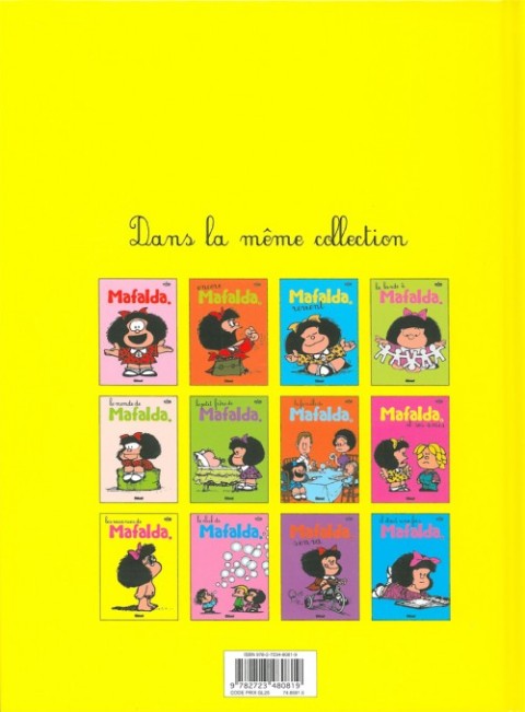 Verso de l'album Mafalda Tome 9 Les vacances de Mafalda