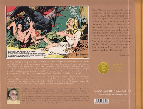 Verso de l'album Tarzan : L'Intégrale Russ Manning Volume Deux 1969-1971