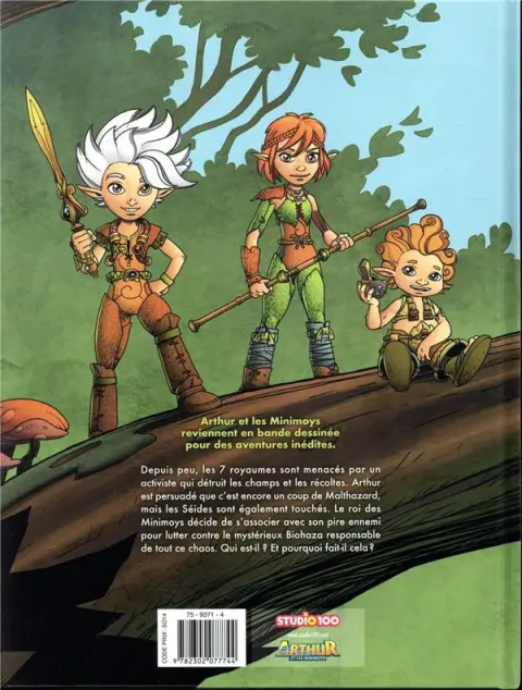 Verso de l'album Arthur et les Minimoys Tome 2 Le Grand Pyromane