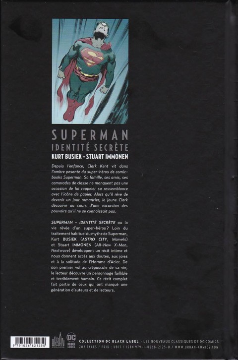 Verso de l'album Superman - Identité secrète Superman : Identité Secrete