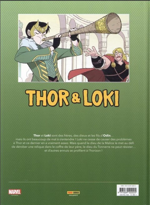 Verso de l'album Thor & Loki : Double Peine
