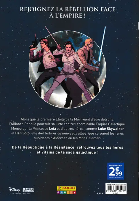 Verso de l'album Star Wars - Chroniques d'une Galaxie Lointaine Tome 4 L'Alliance Rebelle