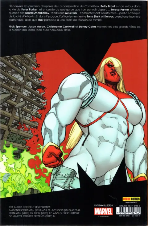 Verso de l'album Marvel Comics Tome 3