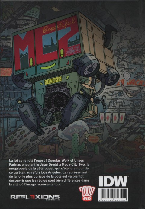 Verso de l'album Judge Dredd : Mega-City Two City of Courts