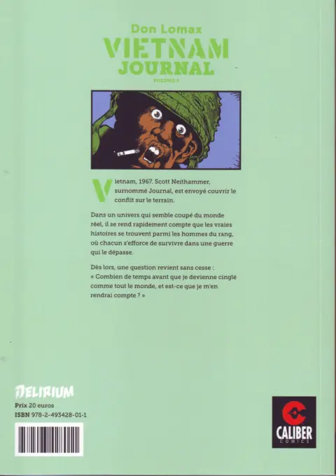 Verso de l'album Vietnam journal Volume 4