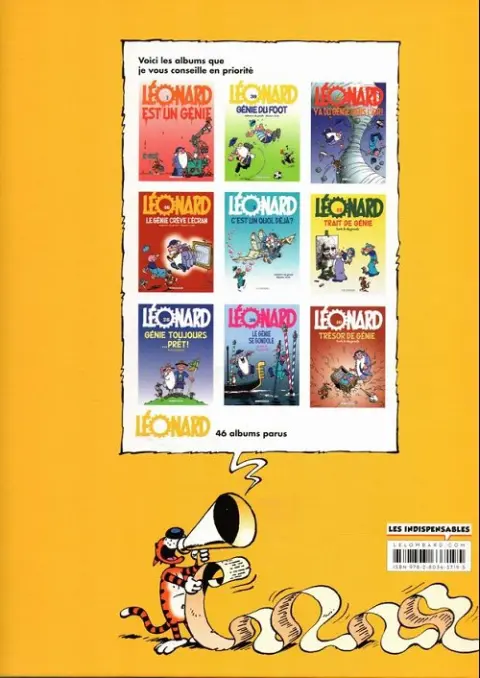 Verso de l'album Léonard Tome 43 Super-génie
